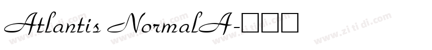 Atlantis NormalA字体转换